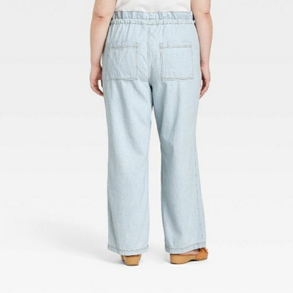 UNIVERSAL THREAD High Rise Wide Leg Drawstring Jean's Sz 6R - Picture 2 of 11